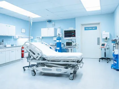 Emergency department stretcher bay